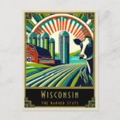 Carte Postale Wisconsin | Art déco (Devant)