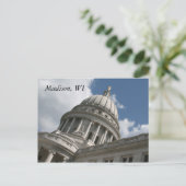 Carte postale Wisconsin Capitol (Debout devant)