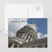 Carte postale Wisconsin Capitol (Devant / Derrière)
