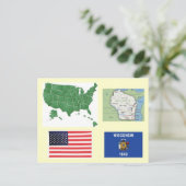 Carte Postale Wisconsin, États-Unis (Debout devant)
