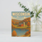 Carte postale Wisconsin Farms (Debout devant)