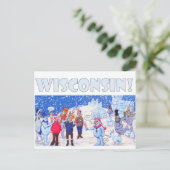 Carte Postale Wisconsin hiver (Debout devant)