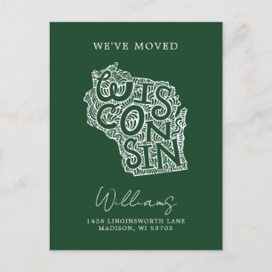 Carte Postale WISCONSIN   Notre changement d'adresse