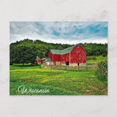Carte postale Wisconsin Red Grange Farm Vue Pittor (Devant)