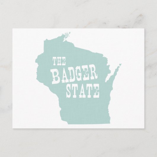 Carte Postale Wisconsin State Motto Slogan (Devant)