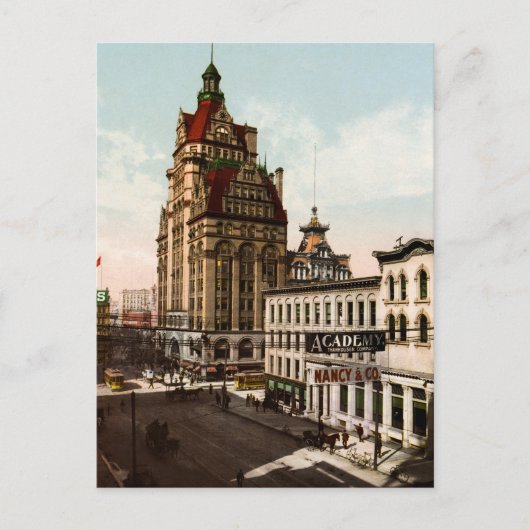 Carte Postale Wisconsin Street Milwaukee (Devant)