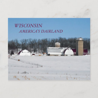 CARTE POSTALE WISCONSIN, TERRE DOMAINE AMÉRICAINE