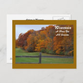 Carte Postale Wisconsin, Un Endroit Pour... (Devant / Derrière)