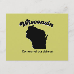 Carte Postale Wisconsin - Venez sentir notre air laitier