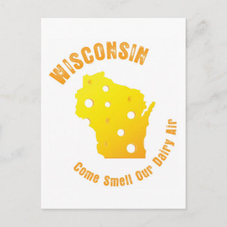 Carte Postale Wisconsin Venez Sentir Notre Air Laitier