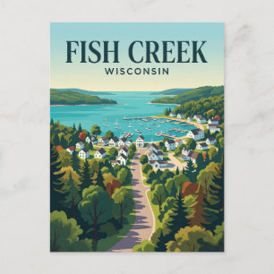 Carte Postale Wisconsin, ville américaine
