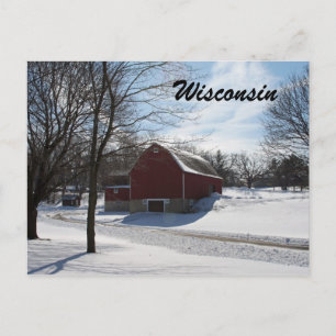 Carte postale Wisconsin Winter Grange