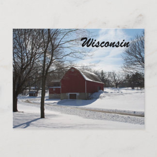 Carte postale Wisconsin Winter Grange