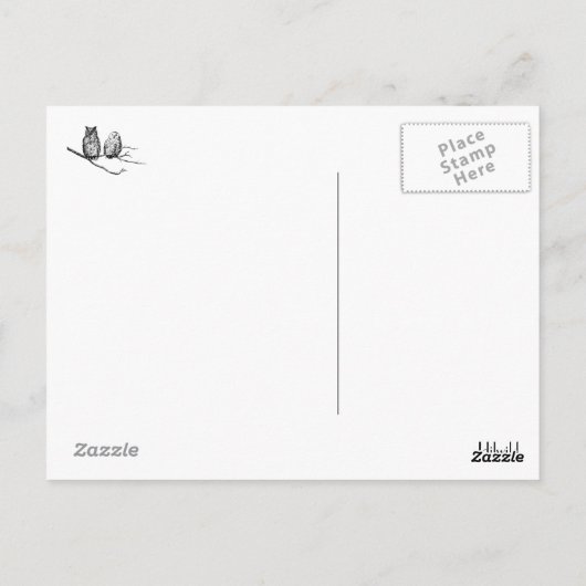 Carte postale Wise Owdom (Dos)