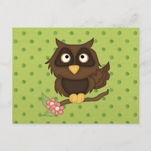 Carte Postale Wise Owl (Devant)