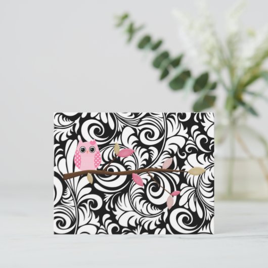 Carte Postale Wise Owl (Debout devant)