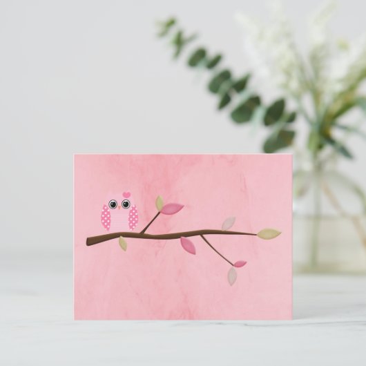 Carte Postale Wise Owl (Debout devant)