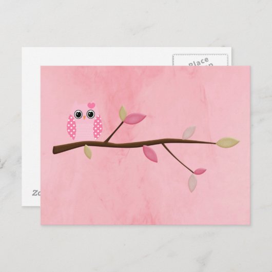 Carte Postale Wise Owl (Devant / Derrière)