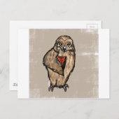 Carte Postale Wise Owl (Devant / Derrière)