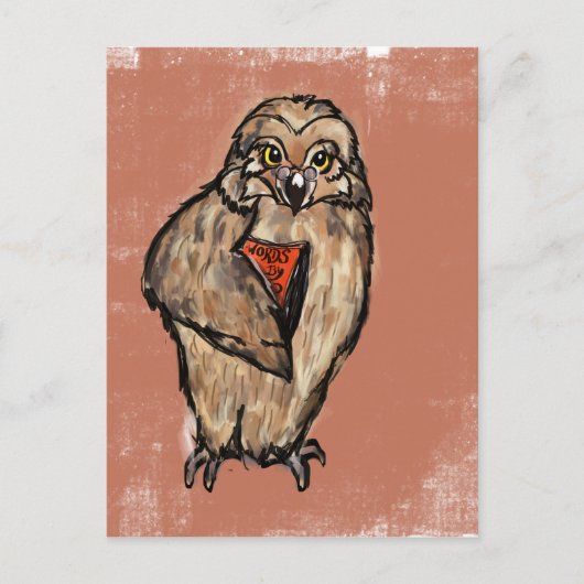 Carte Postale Wise Owl (Devant)