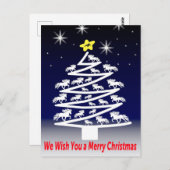 Carte Postale Wish you a Merry Christmass (Devant / Derrière)