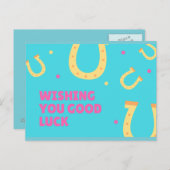 Carte Postale Wishing you good luck postcard (Devant / Derrière)