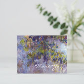 Carte Postale Wisteria (à gauche) par Claudet Monet, Merci (Debout devant)