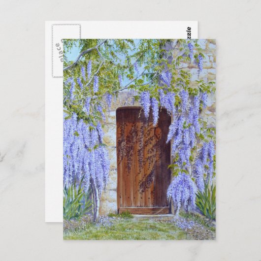 Carte Postale wisteria gate card (Devant / Derrière)
