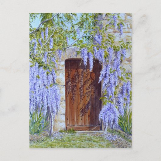 Carte Postale wisteria gate card (Devant)