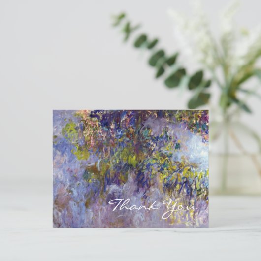 Carte Postale Wisteria (gauche) par Claudet Monet, Merci (Debout devant)