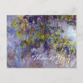 Carte Postale Wisteria (gauche) par Claudet Monet, Merci (Devant)