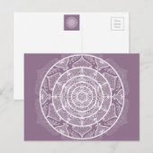 Carte Postale Wisteria Mandala (Devant / Derrière)