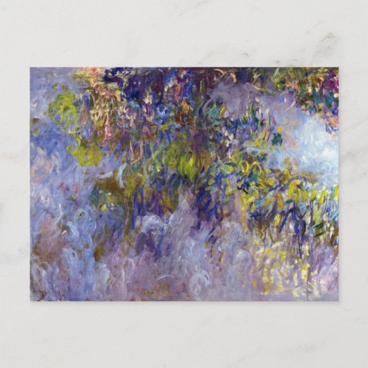 Carte Postale Wisteria (moitié gauche) par Claude Monet (Devant)