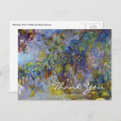 Carte Postale Wisteria par Claude Monet, Merci (Devant / Derrière)