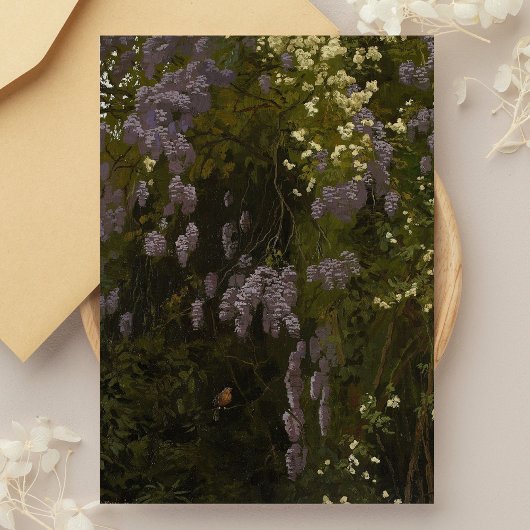 Carte Postale Wisterias en fleur - Composition florale
