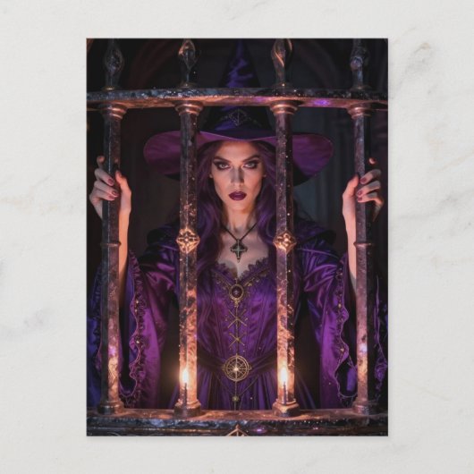 Carte Postale Witch behind bars (Devant)