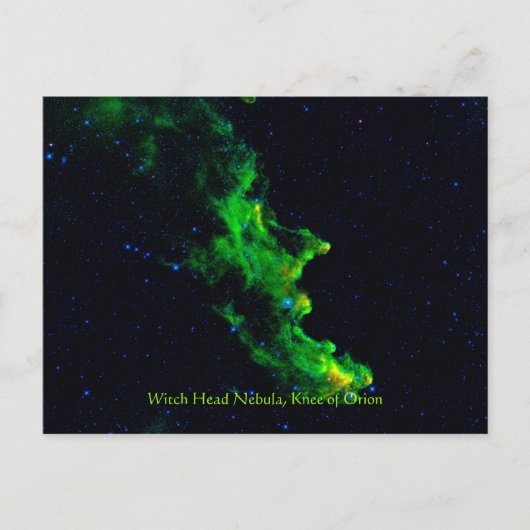 Carte Postale Witch Head Nebula espace profond image astronomie (Devant)