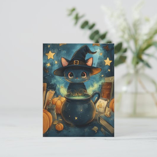 Carte Postale Witch Kitty  (Debout devant)