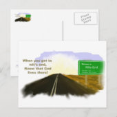 Carte postale Wits End Road (Devant / Derrière)