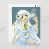 carte postale witte thee briefkaart (Voorkant / Achterkant)