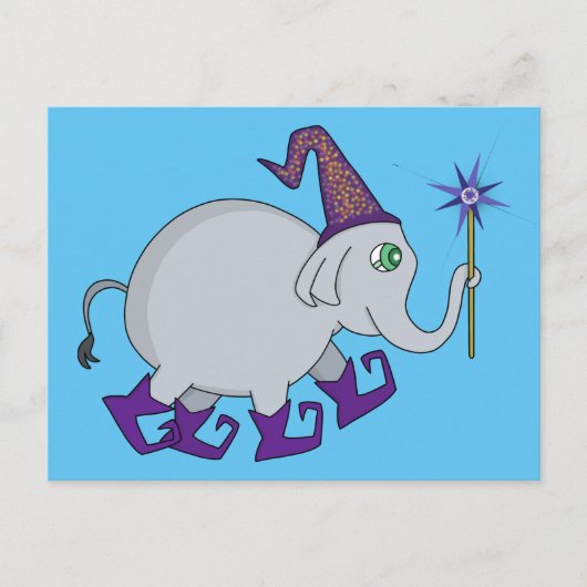 Carte Postale Wizard Elephant (Devant)