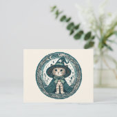 Carte Postale Wizard Kitty cat (Debout devant)