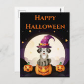 Carte Postale Wizard Raccoon (Devant / Derrière)