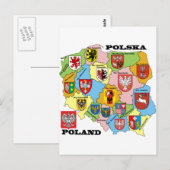 Carte Postale Wojewodztwa Polski_mapa (Devant / Derrière)