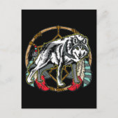 Carte Postale Wolf Dreamcatcher (Devant)