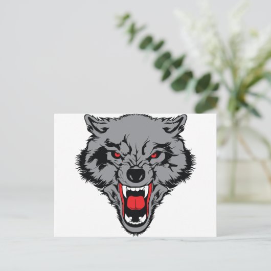 Carte Postale Wolf en colère (Debout devant)