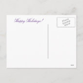 Carte postale Wolf et Moon de Joyeuses fêtes (Dos)