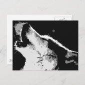 Carte Postale Wolf Howling (Devant / Derrière)
