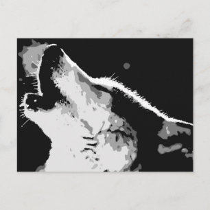 Carte Postale Wolf Howling