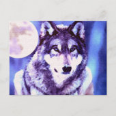 Carte Postale Wolf Look - Loup solitaire (Devant)